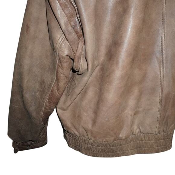 Vintage Luis Alvear Exclusively For The Brass Rail Leather Bomber Men’s L - Picture 7 of 7